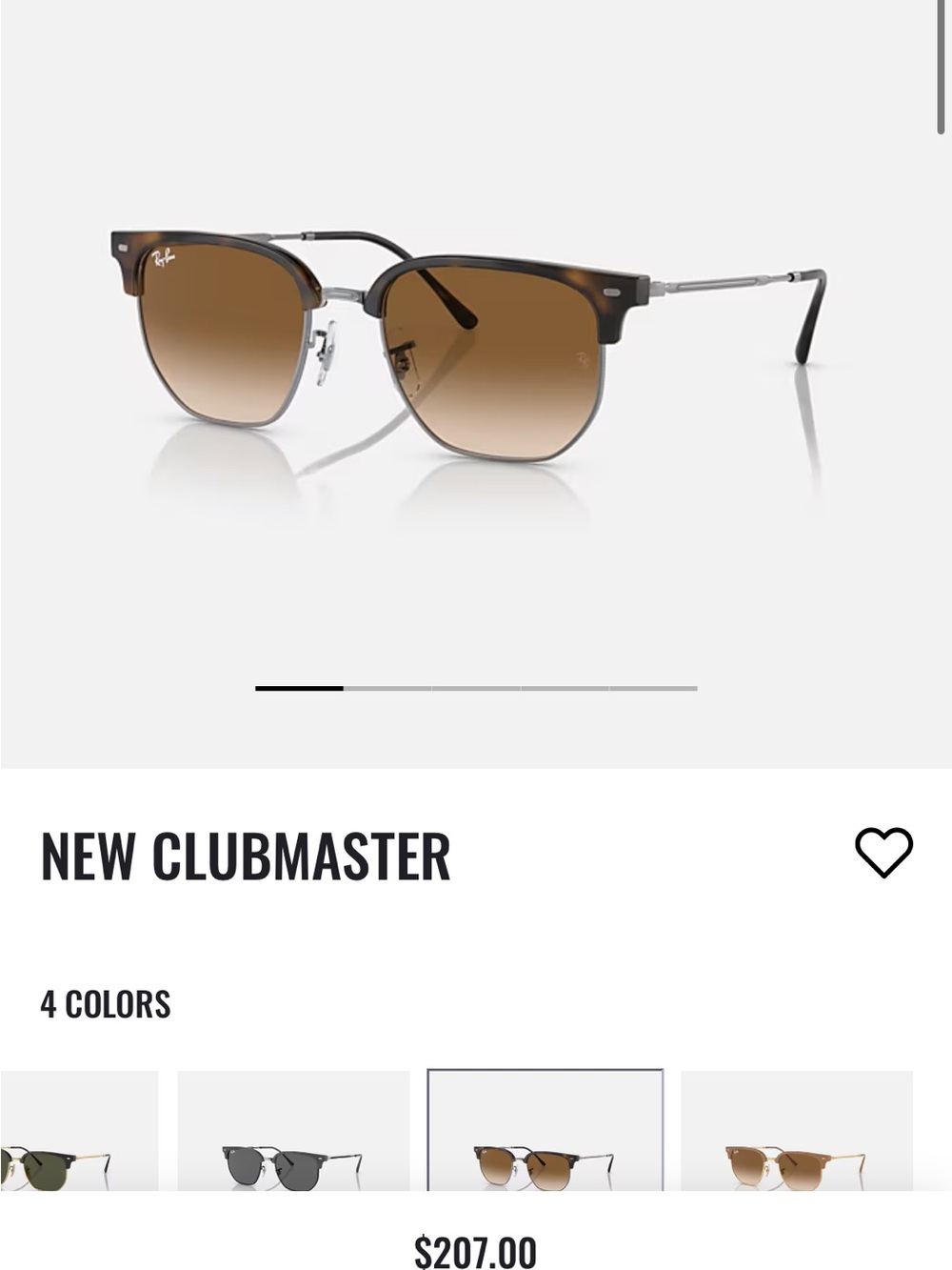 Ray-Ban Clubmaster Sunglasses in Tortoiseshell with Green Lenses